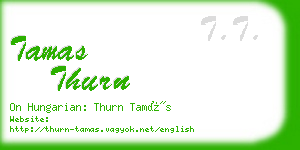 tamas thurn business card